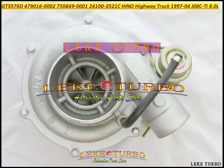 GT3576D 479016 750849 479016-0002 750849-0001 24100-3521C 24100-3251 Turbo For HINO Highway Truck 1997-04 J08C-Ti 8.0L (3)