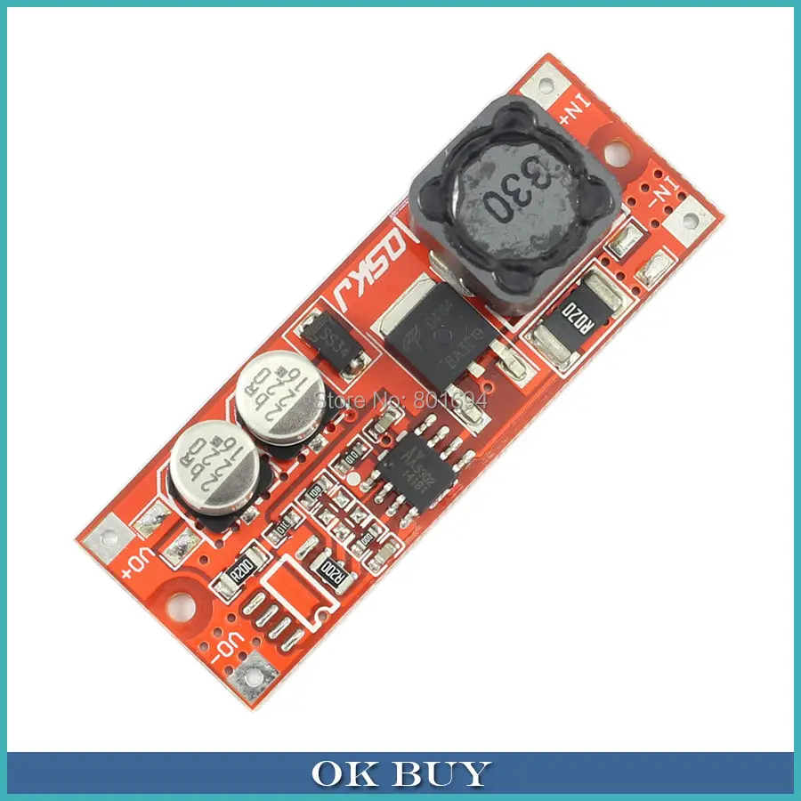 

Small Size DC-DC Boost Converter 3V-12V 3.7V 5V 9V to 15V Fixed Output Mobile Step-up Power Supply Module 1A 15W