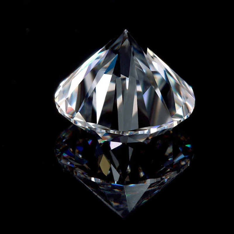 EDI DEF Color Grade Loose Moissanites 1.5 Carat 7.5mm Round Brilliant Moissanites Diamond Jewelry Test Positive As Diamond Does