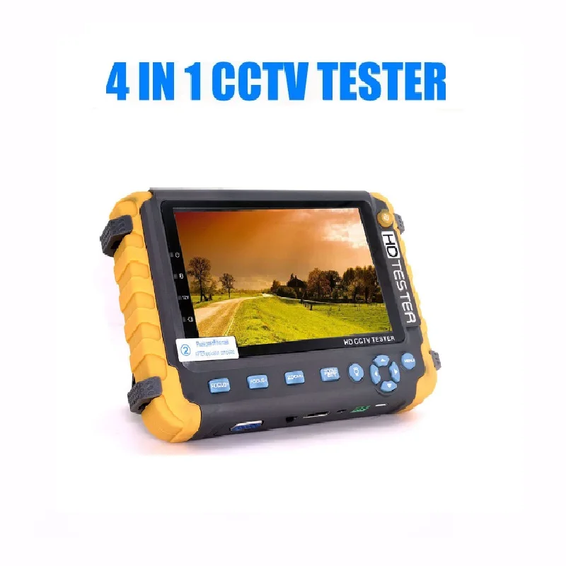 NEW 5 inch TFT LCD HD 5MP TVI AHD CVI CVBS Analog Security Camera Tester Monitor All in One CCTV Tester VGA HDMI Input IV8W
