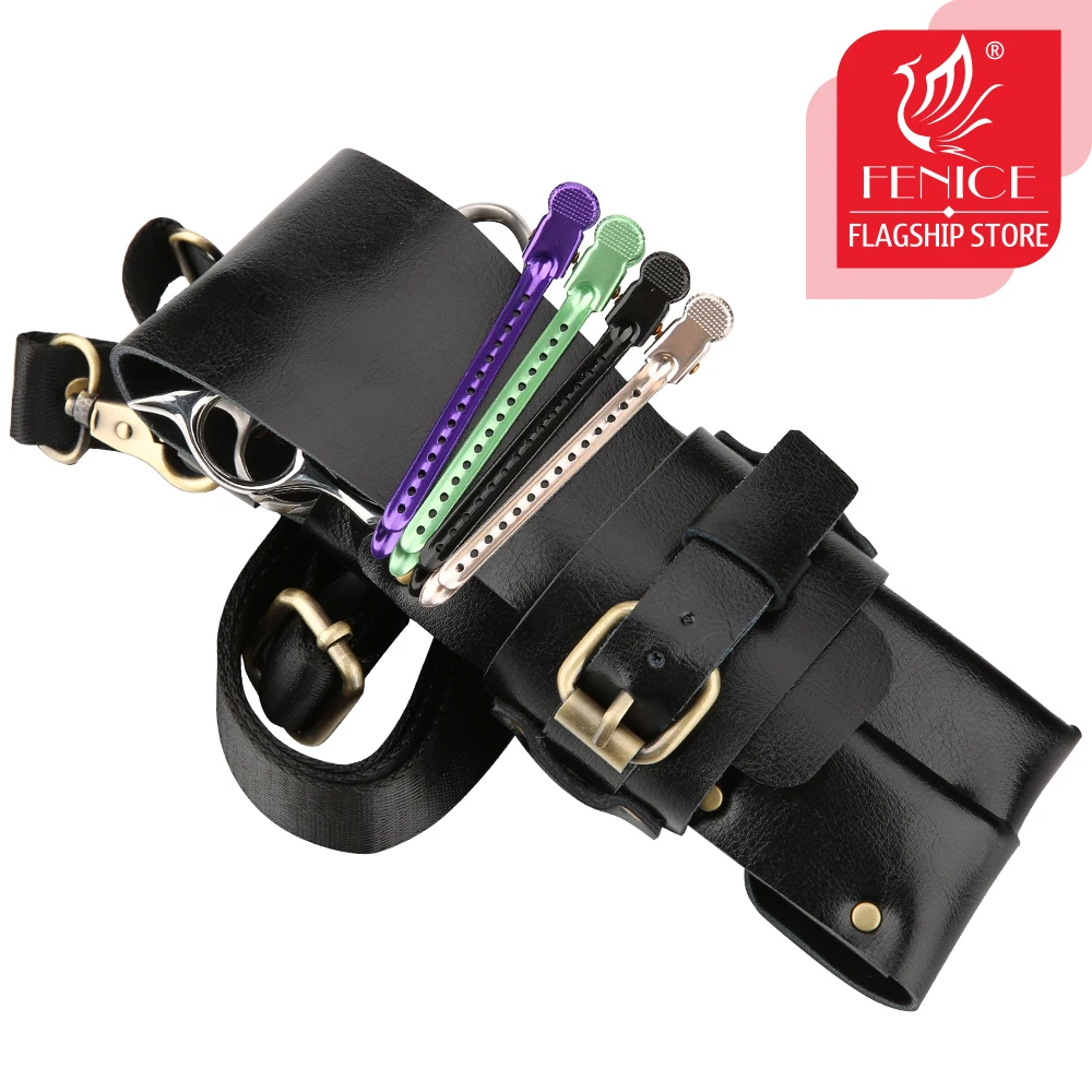 Fenice 5 Colors Scissors Case for Hairdresser Bag Rivet Leather Holster Pouch Scissors Clip Holder Case 1 Fenice 5 Colors Scissors Case for Hairdresser Bag Rivet Leather Holster Pouch Scissors Clip Holder Case 2