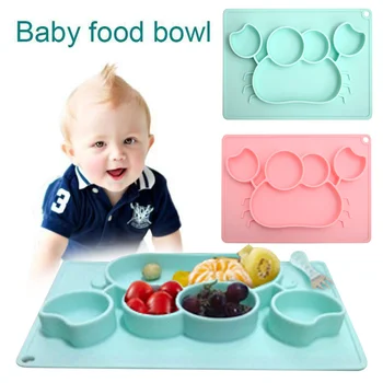 

Minimat Baby Bowl Kids Utensils Infant Bowl Non-Slip Environmentally Friendly Material Silicone 2 Colors Feeding Suction Cup