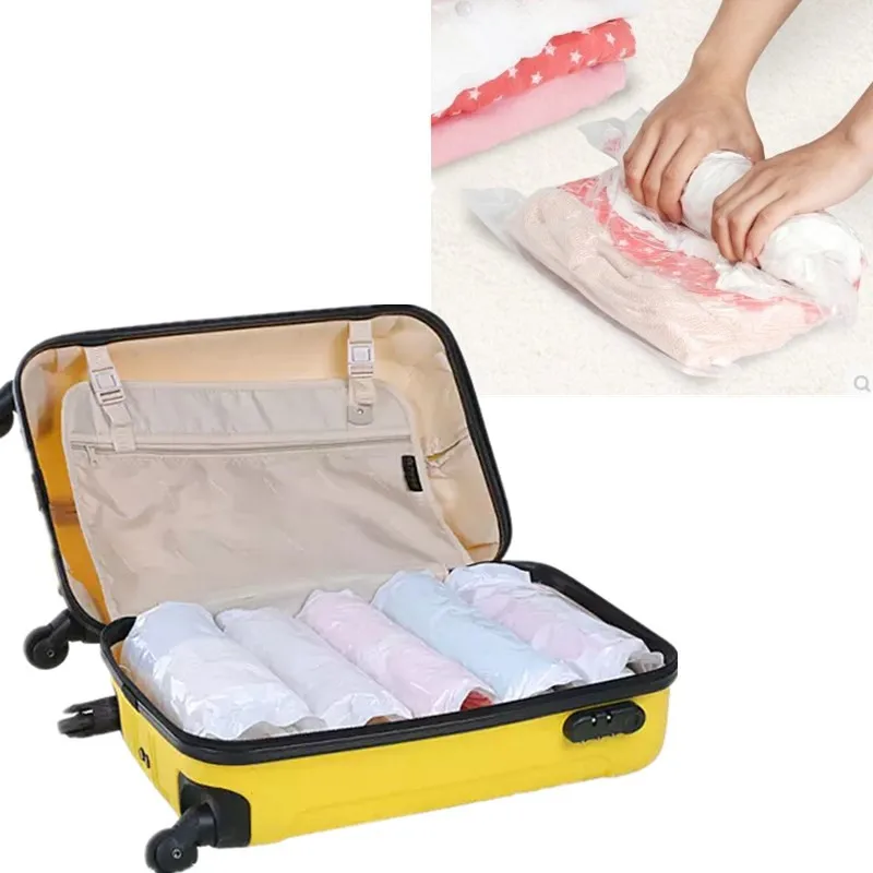 10pcs Roll-up Compression Vacuum Clothes Storage Bag Camp Travel Home Laundry Luggage Package Space Save Rolling Bags 10pcs Roll-up Compression Vacuum Clothes Storage Bag Camp Travel Home Laundry Luggage Package Space Save Rolling Bags