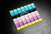 Porte-clés de modification PBT, profil OEM, 14 clés, avant haut imprimé, avec tiges Cherry MX, imprimé, légende rouge, noir, bleu, violet, rose ► Photo 3/3