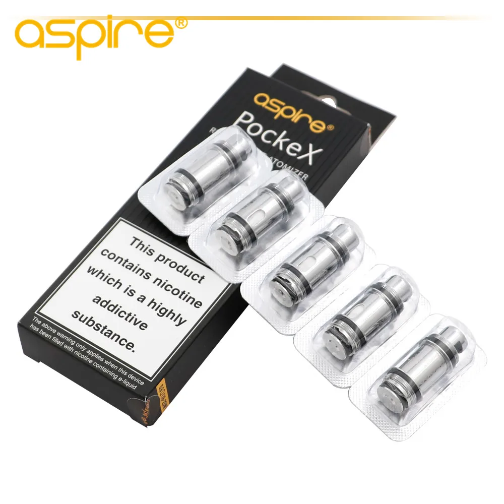 5pcs-Pack Aspire cleito сменные катушки sub ohm бак электронная сигарета обеспечивает