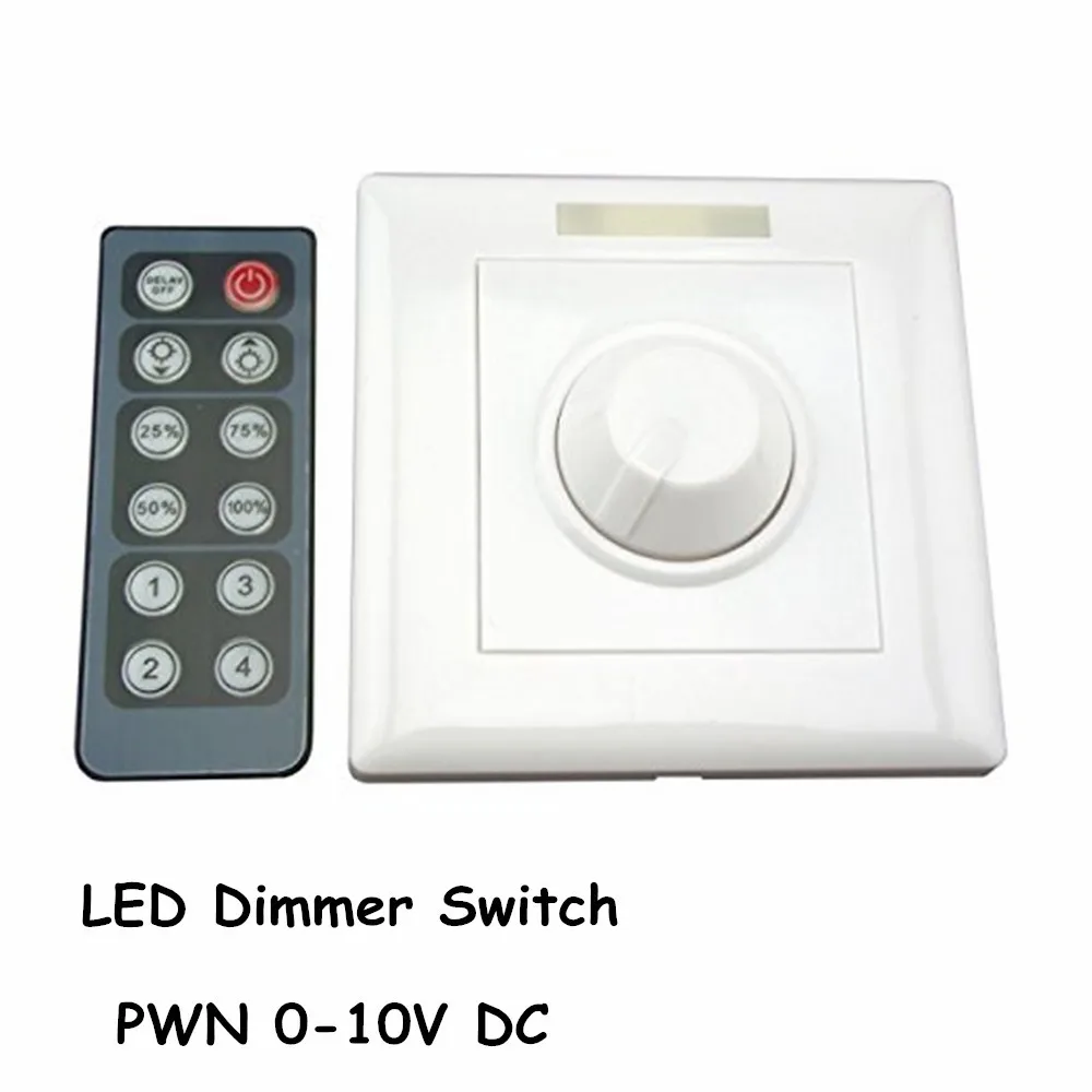 

Infrared 12-Key panel Dimmer 110V 220V Knob PWM 0-10V LED Dimmer controller for E27 GU10 Dimmable Bulb/Spotlight/ Downlights