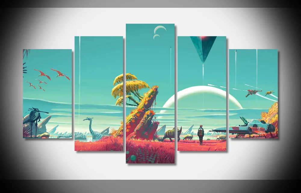

6900 game poster Framed Gallery wrap art print home wall decor wall picture Already to hang digital print