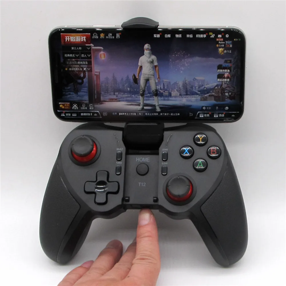 Беспроводной Bluetooth геймпад для Android IOS PUBG игровой контроллер Джойстик с держателем мобильного телефона Подставка для iphone