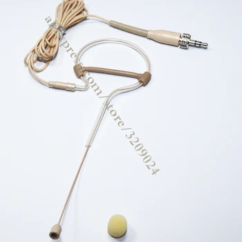 

Skin Color Mini Single Ear Hanging Omni Directional Condenser Headset Microphone for Sennheiser G1 G2 G3