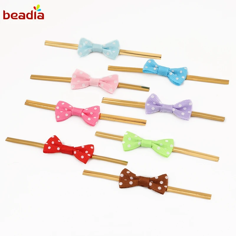 

40Pcs/Pack New Arrival Metallic Twist Wire Tie Bowknot Candy Cookie Cake Cello Bag Wedding Party Birthday Decoration Supplies