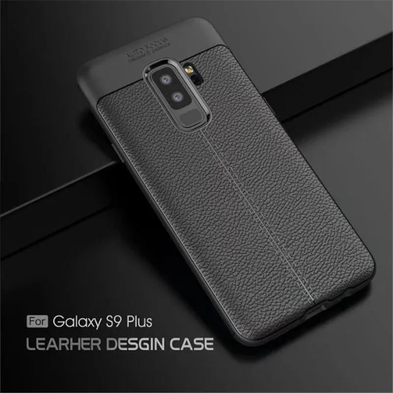 S9 ударопрочный чехол для телефона Samsung Galaxy Мягкий Силиконовый ТПУ кожаный
