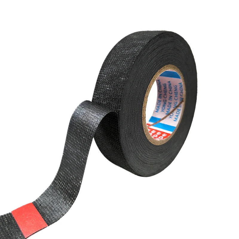 9/15/19/25/32mmx15m Fabric Tape Looms Fabric Cloth Tape Heat-resistant Adhesive Tape For Cable Protection Dropship