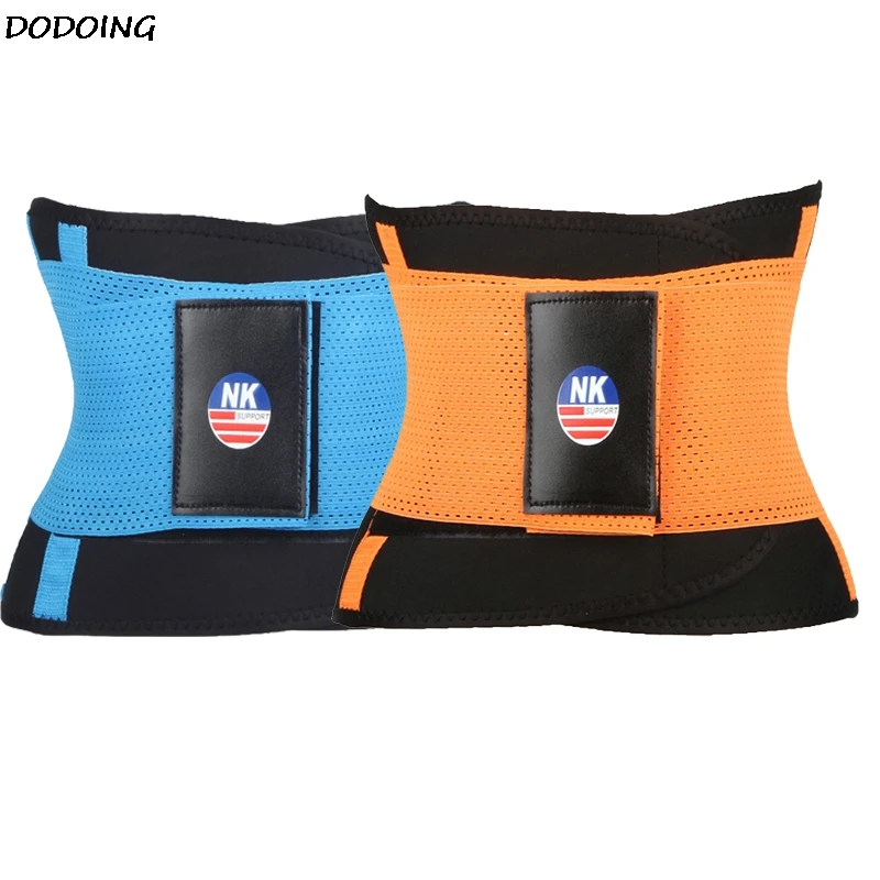 DODOING Body Shapers Women Waist Trainer Slimming Belt Shaper Slimming Girdles Firm Control Waist Trainer Cincher Blue Orange