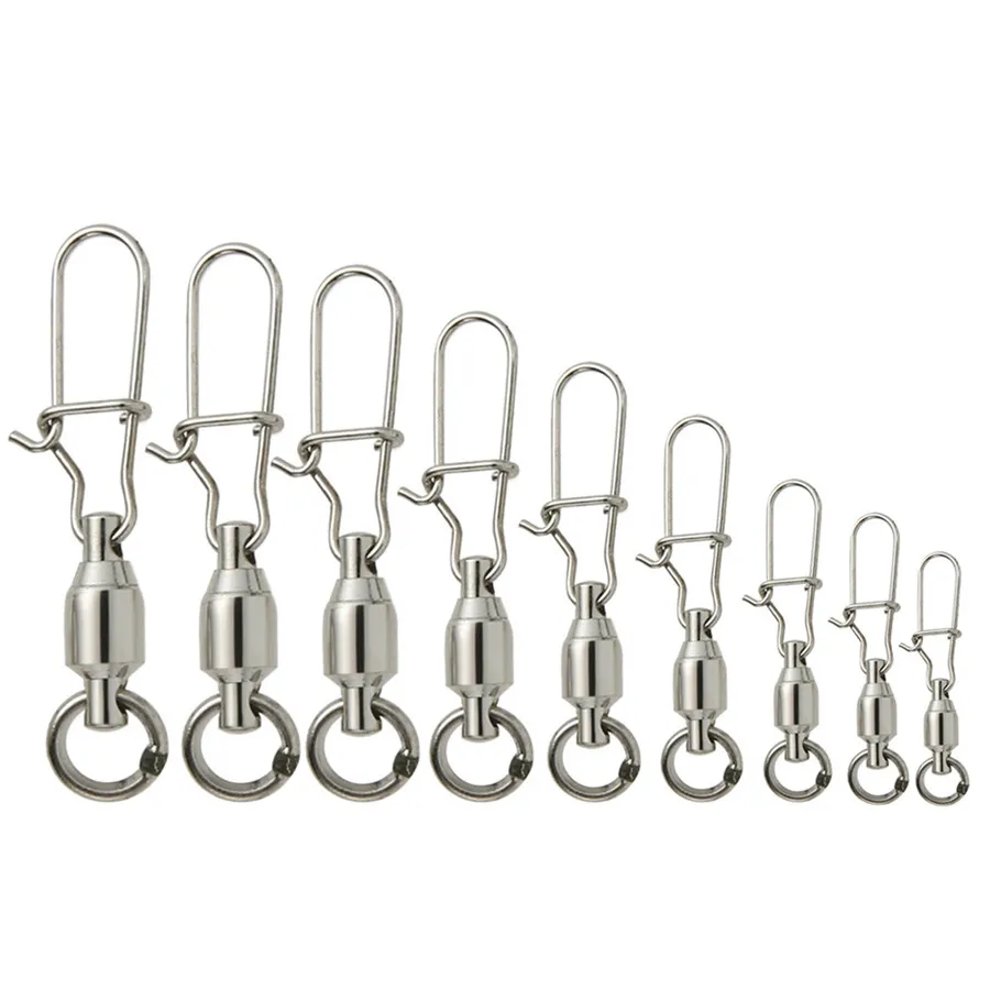 

20pcs Stainless Steel Bearing Ring To Enhance The Needle Ring Connector Speed Ring Ball Bearing Swivel Fishing Accessories B2