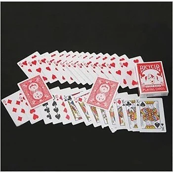 

Free shipping svengali Magic Card Deck long and short cards magic tricks magic props for 2sets