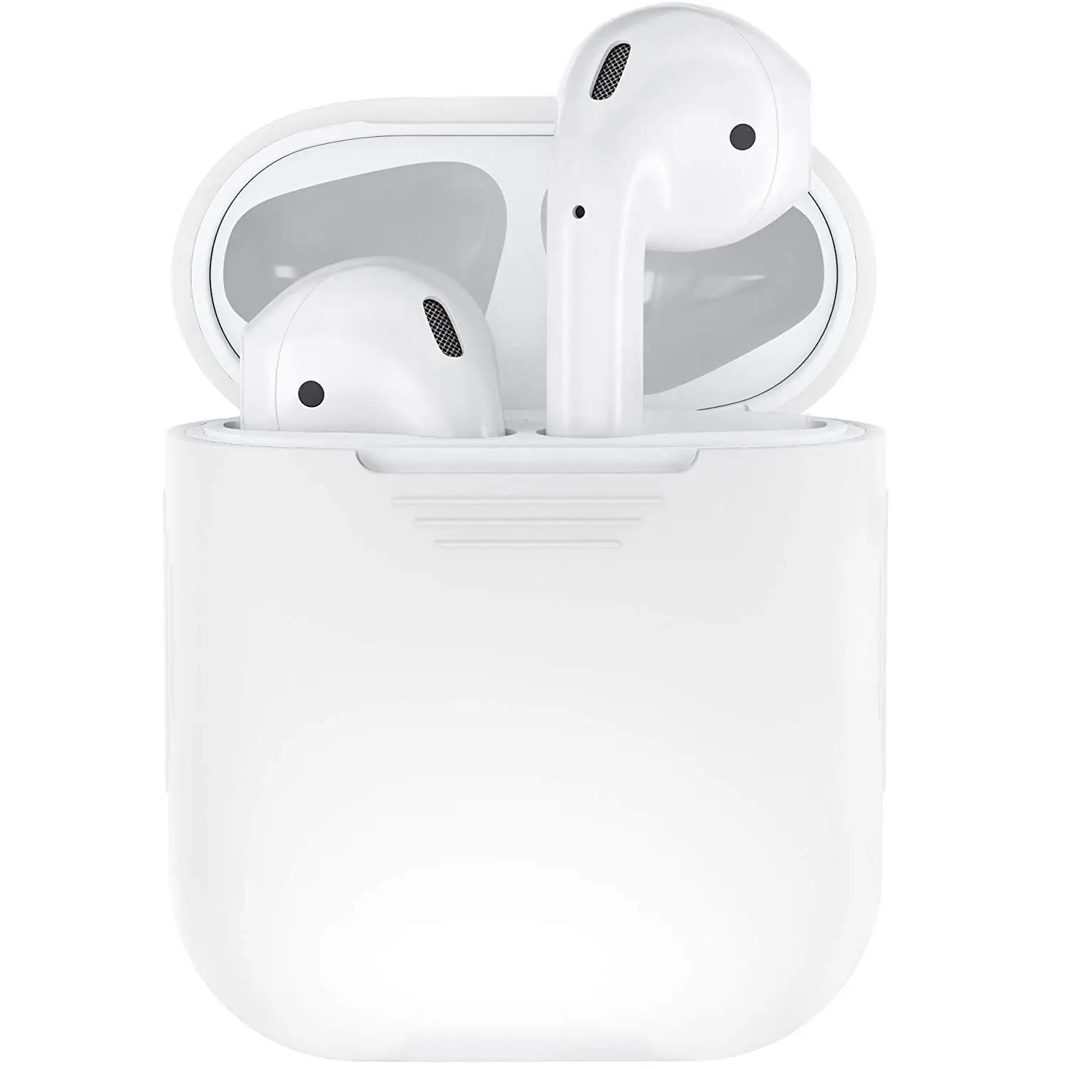 Air pods силиконовый Bluetooth беспроводной чехол для наушников Защитный чехол для Airpods аксессуары для кожи для Apple Airpods зарядная коробка