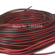 30 м/лот Луженая Медь 18AWG красный черный 2pin кабель, красный черный 2pin 18 AWG провод