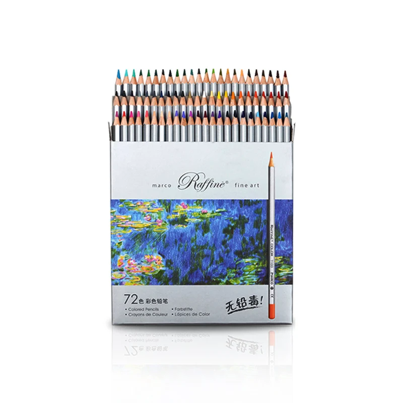 new 300 pcs oil colored pencils set soft wood drawing sketch colors pencil for school adults art pencil set gift supplies MIRUI New Wood Colored Pencils 24/36/48/72colors Oil Carton Iron box Professional Drawing pencils Sketch Art For School Supplies