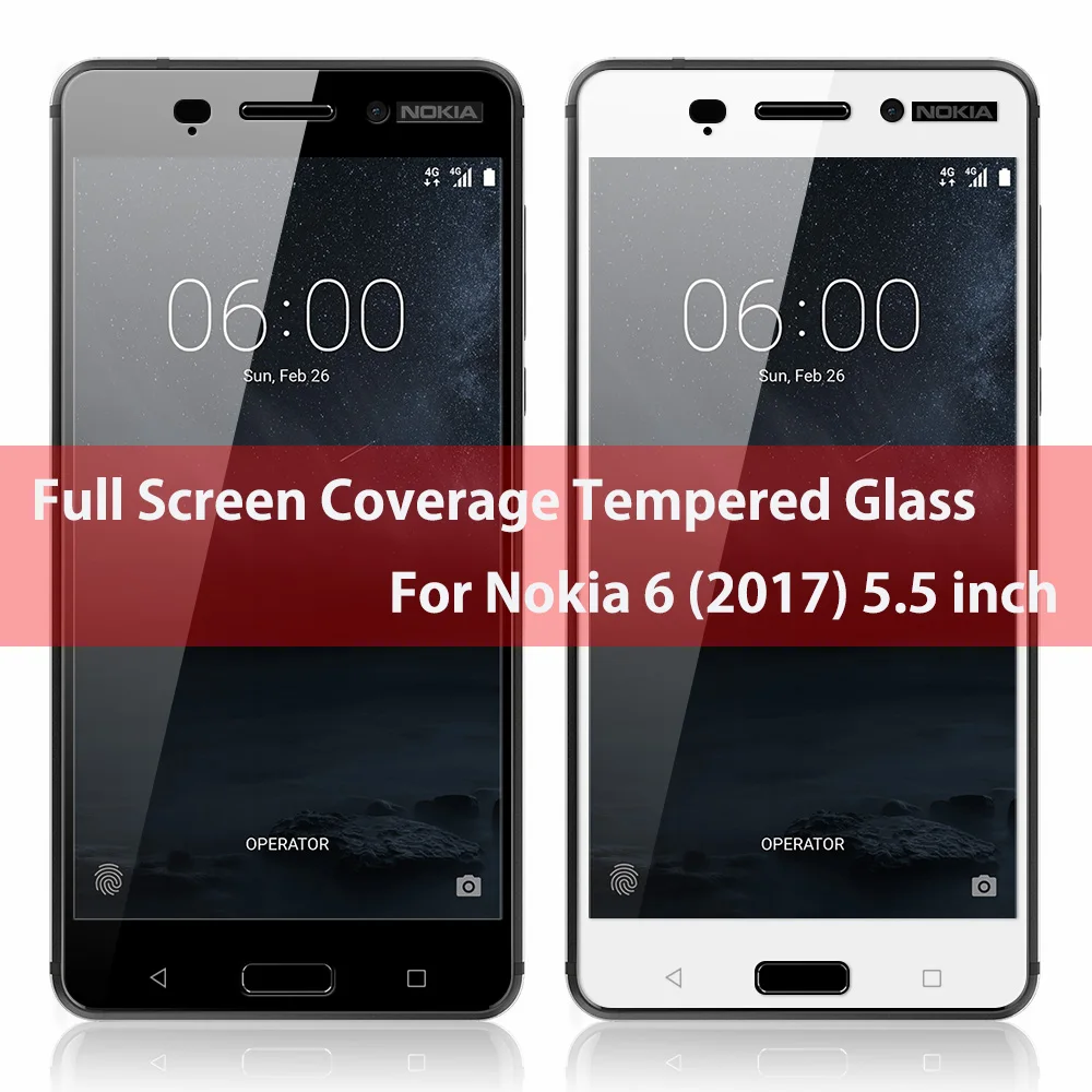 KNO1362_1_Full Screen Cover Tempered Glass for Nokia 6 5.5 inch
