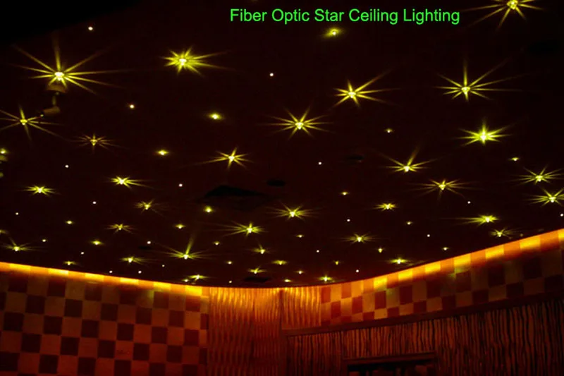Волоконно-оптической звезды потолочный светильник комплект 2*4 м * 200 нитей * (0,75 + 1 + 1,5 + 2 мм) оптическое волокно + 32 Вт RGBW свет двигателя 28Key РФ