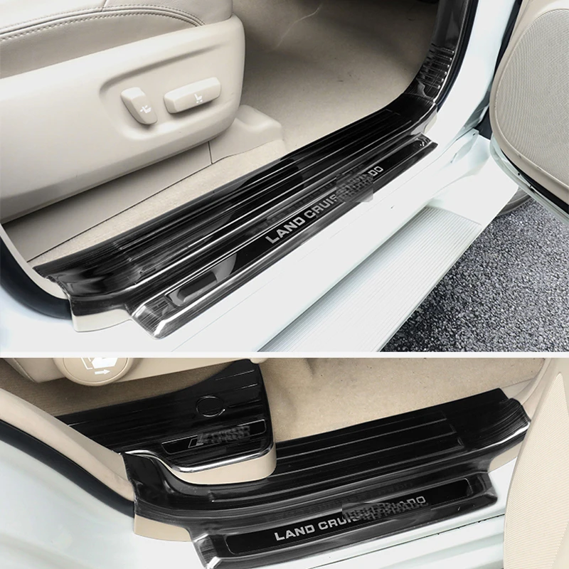 

Stainless Steel Interior Door Horn Speaker Penals Anti-Kick Cover For Toyota Land Cruiser Prado FJ150 2010 -2018 Accessories