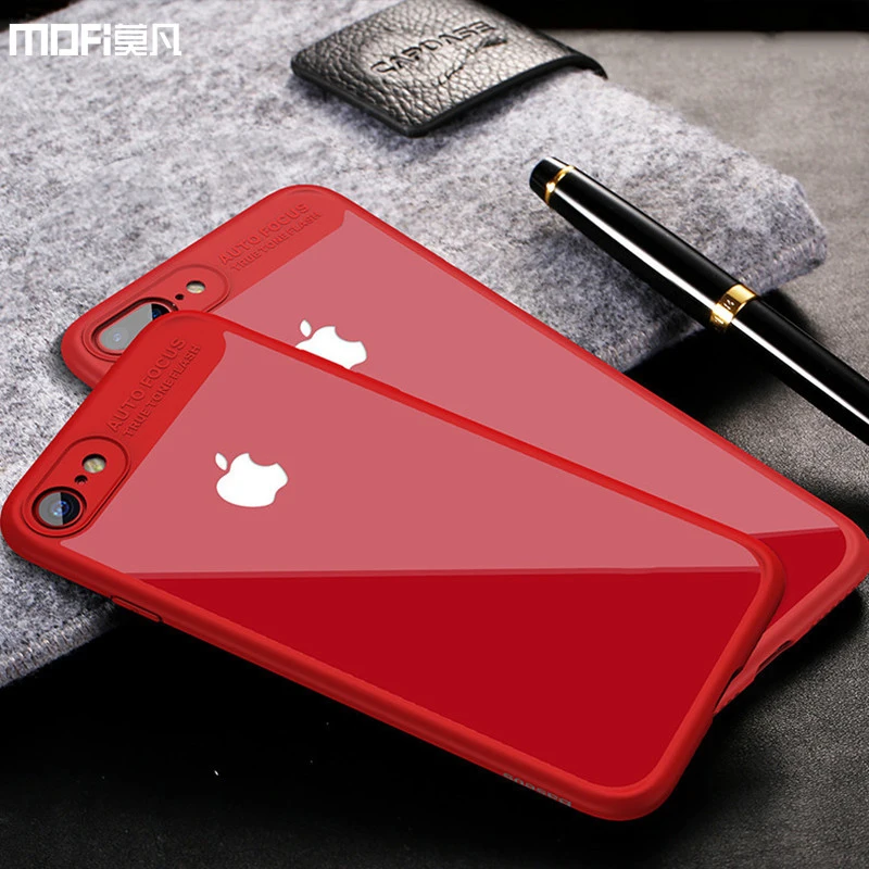 

For iphone 6s plus case cover for iphone 6s case for iphone 7 7 plus case transparent hard back cover soft edge frame red 6P 7P