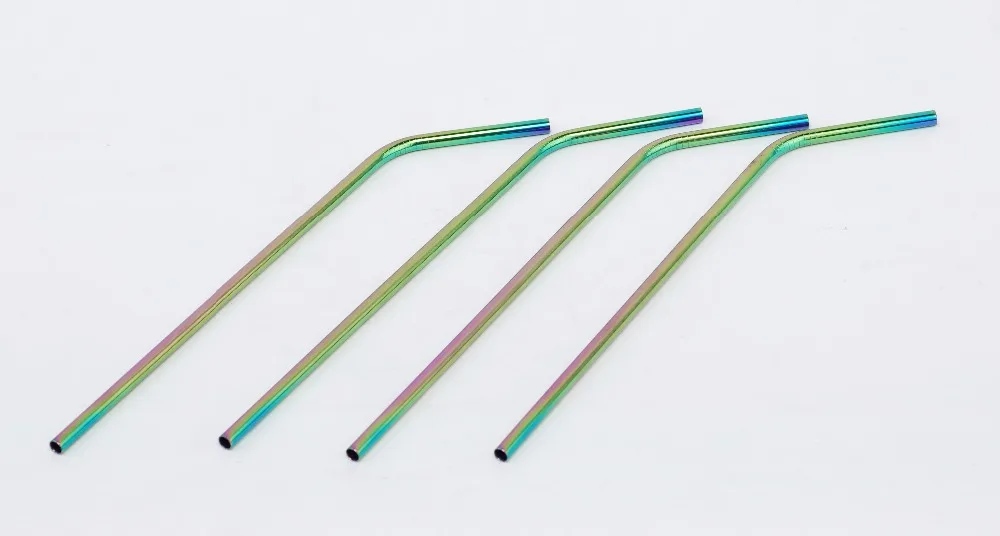 WOWSHINE factory new colorful stainless steel 304 drinking straw 10pcs