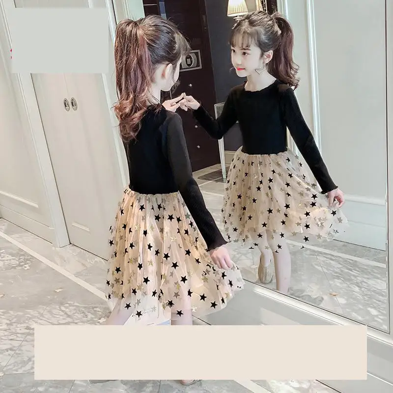 

Kids Dresses For Girls Spring Long Sleeve Black Toddler Easter Dress Princess Party Dress 3 4 5 6 7 8 9 10 12 Baby Girl Clothes