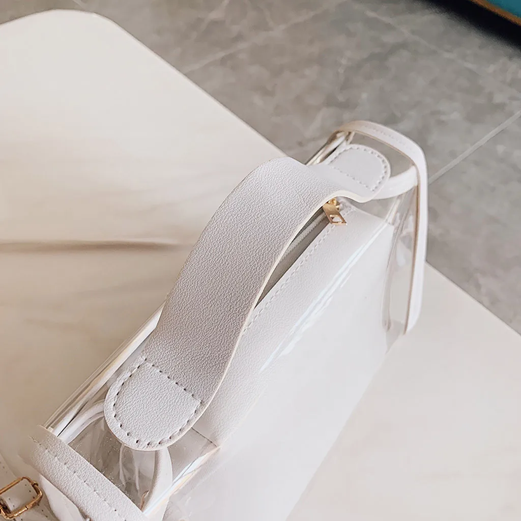 Прозрачные женские сумки через плечо для женщин дизайнерская модная прозрачная сумка сумки Повседневная модная Желейная сумка