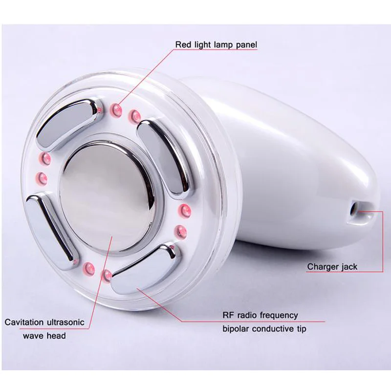 3 IN 1 Led Light Photon Therapy Ultrasonic RF Cavitation Fat Burning Cellulite Reduction Beauty Body Slimming Machine