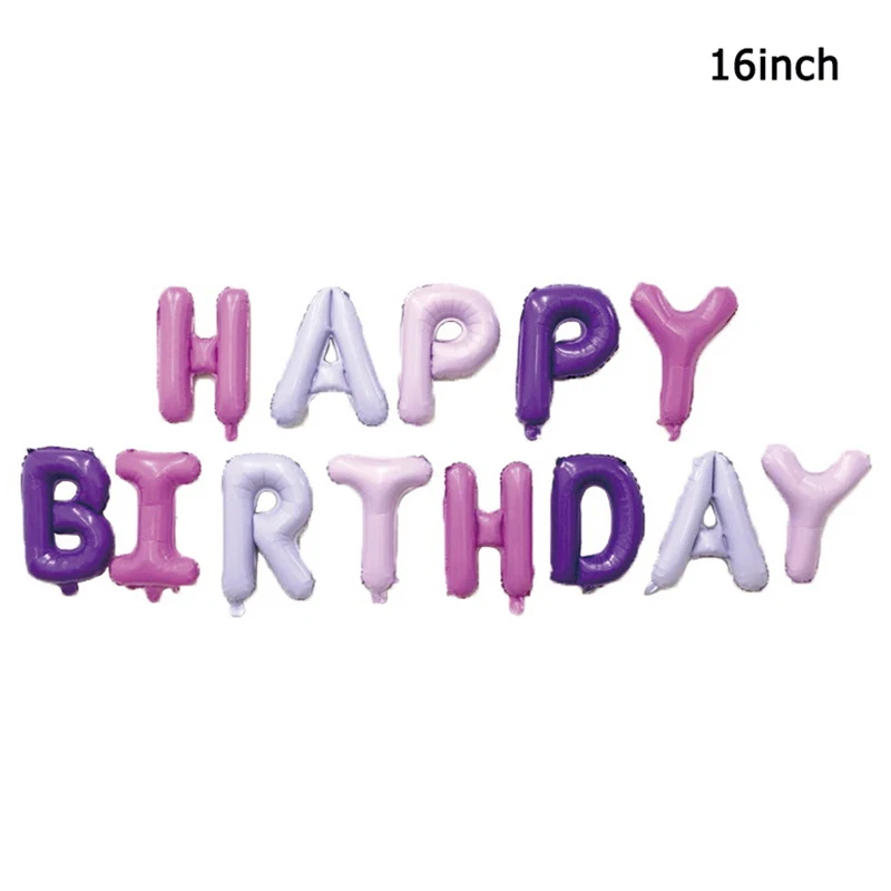 1 Набор, 12 дюймов, металлический блеск, латексные конфетти, шары, с днем рождения, украшения для вечеринки, Детские гелиевые шары, воздушные шары, детский душ - Цвет: 13pcs foil balloon