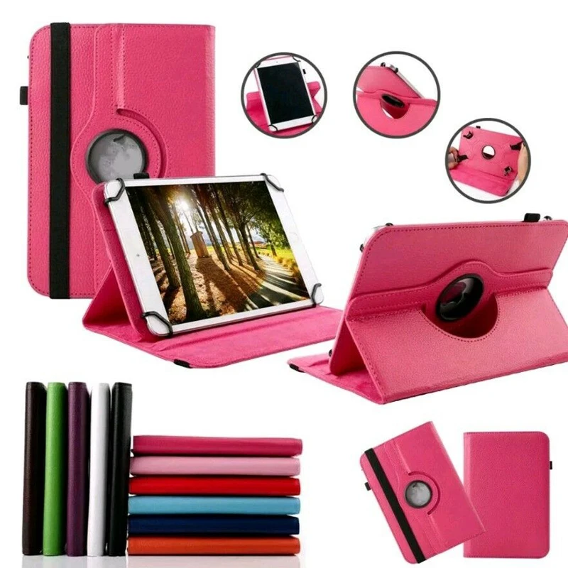 

Universal 360 Rotating Adjustable Flip PU Leather Stand Case Cover For 7 8 9 10 10.1 10.2 inch Tablet PC MID