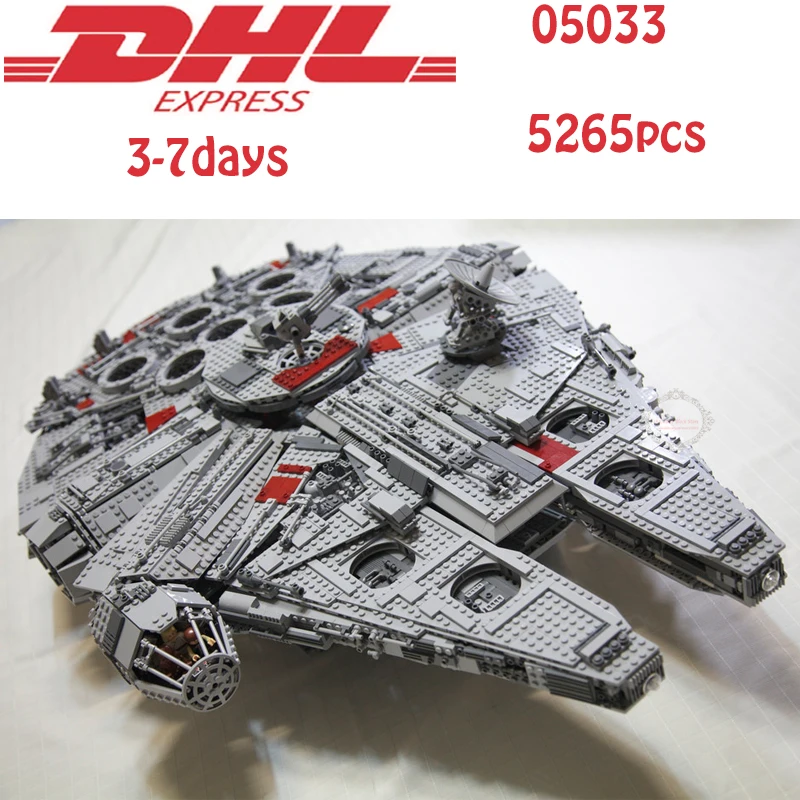 

Star wars 5265pcs 05033 Ultimate Collector's Millennium Falcon Model Building Block Brick Birthday Gift compatible 10179
