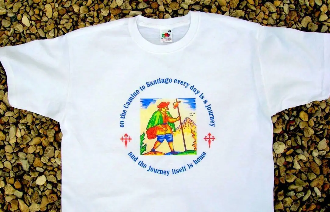 Camino T Shirt - Every Day Is A Journey - 100% Cotton - Camino De Santiago