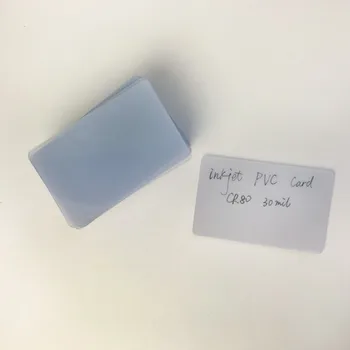 

50X Transparent Blank Inkjet Printable PVC Card Credit Card Size Business Card