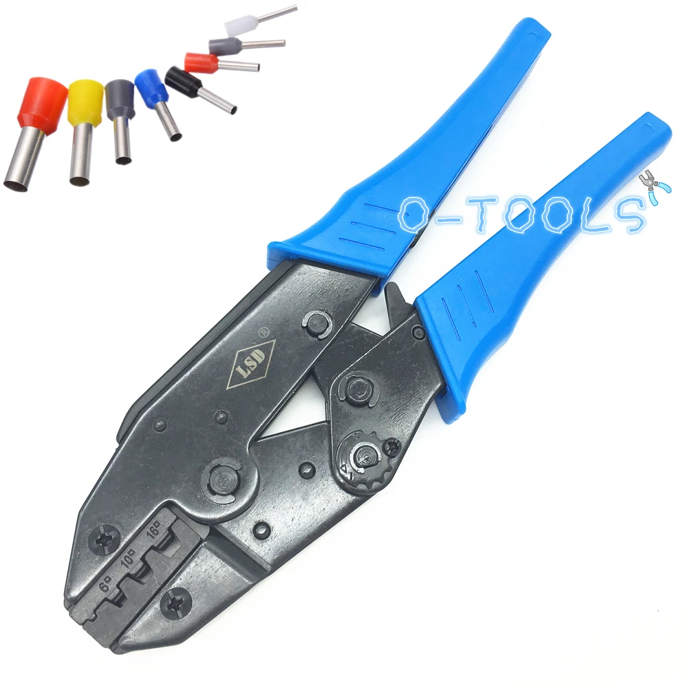 LS-16WF crimping plier tool for cable ferrules 6-16mm2 wire end ferrule crimper | Инструменты