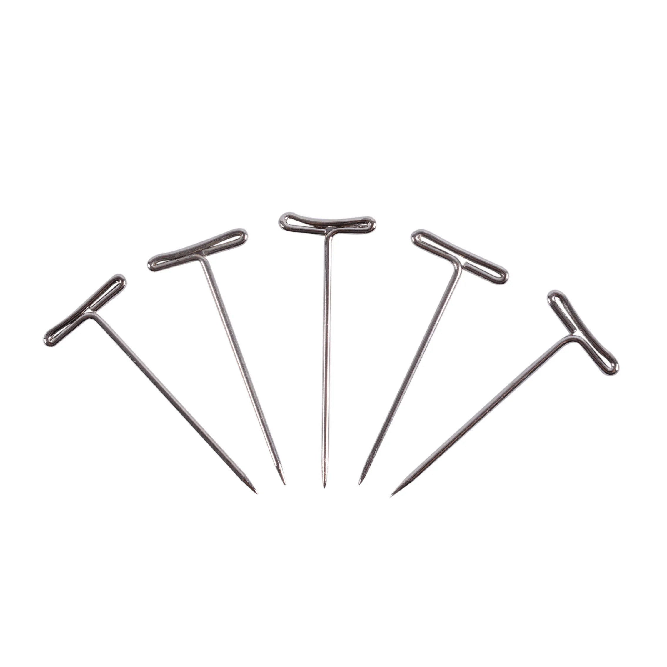 

50pcs T-PINS (40mm) For Wig On Foam Head Style T Pin Needle Brazilian Indian Mannequin Head Type Sewing Hair Salon
