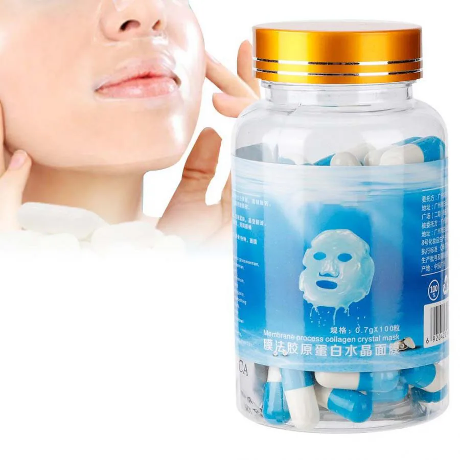 

Capsules Mask Membrane Process Collagen Crystal Collagen Moisturizing Acne Capsule Mask Brightening Moisturizing