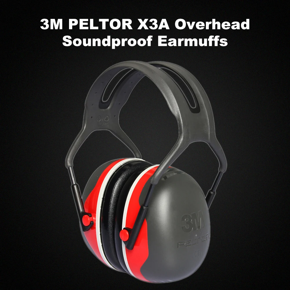 Шумоизоляционные наушники 3M PELTOR X3A шумоподавляющие 28dB NRR регулируемая повязка на