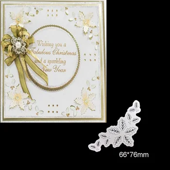 

Dies Scrapbooking Stencil 3D Corner Flower Frame Background Metal Cutting Die New 2019 Craft Die Cut Stamp Christmas Card Making