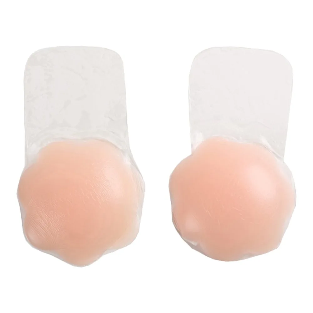 

Self Adhesive Silicone Instant Lift Up Tape Petals Reusable Flower Nipple Cover Bra Pad Invisible Breast for Party Dress