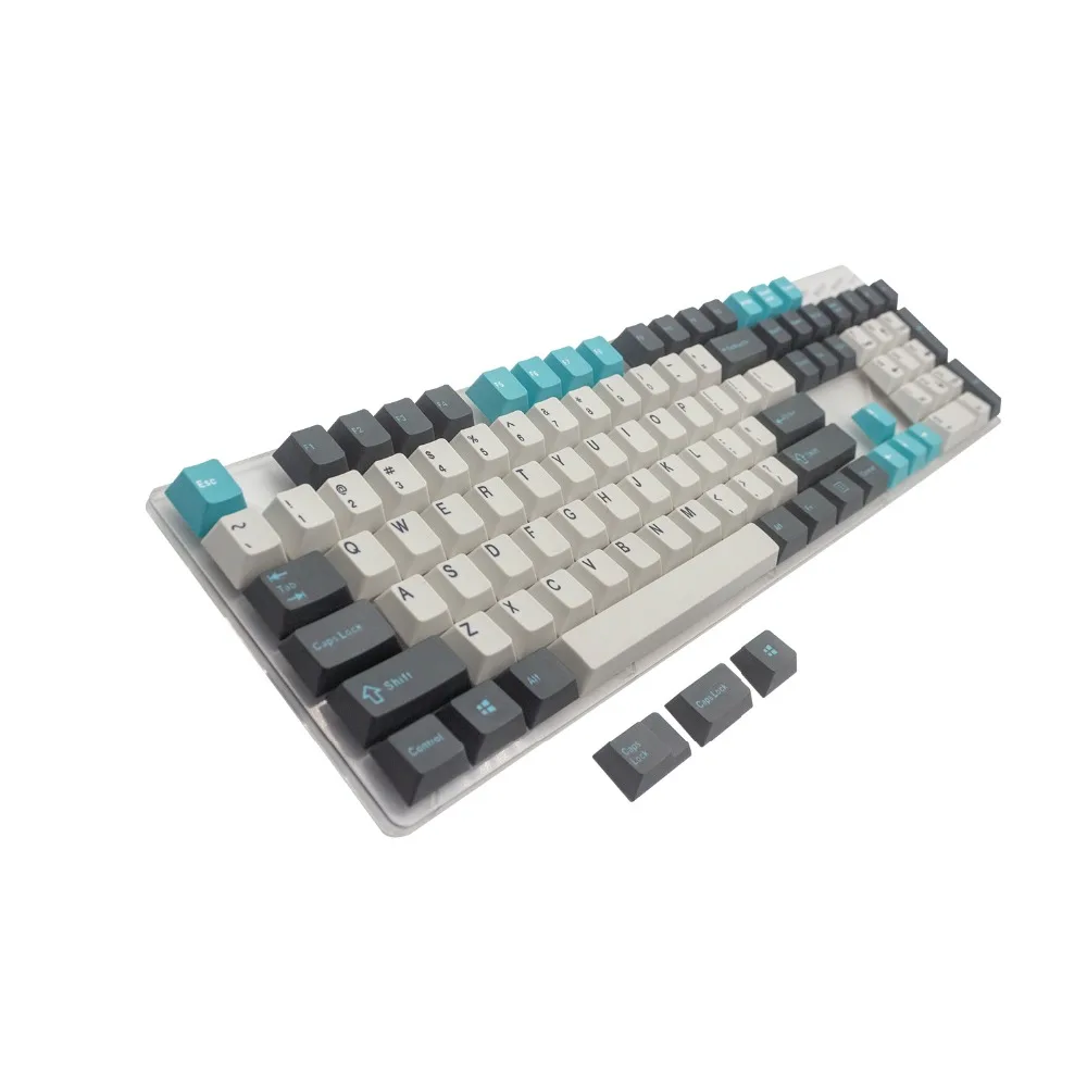 

PBT Keycaps Dye-Sublimated Cherry MX Key Caps ANSI Layout With Keypuller For 87/104/108 MX Switches Mechanical Gaming Keyboard
