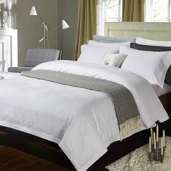 

4/6Pieces Queen king size hotel white bedding set satin cotton silky duvet cover bedsheet set beddingsets pillowcase