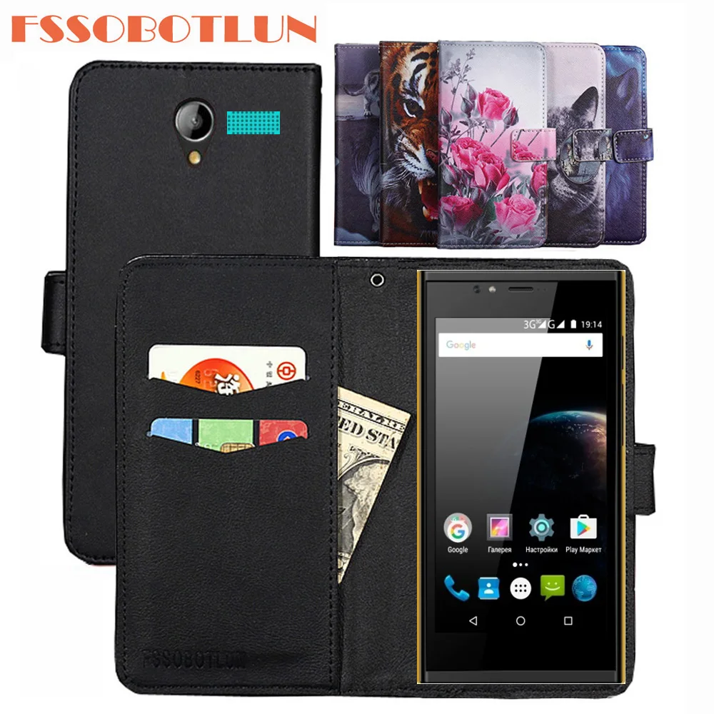 

FSSOBOTLUN For Highscreen Pure Power Case PU Leather Retro Flip Cover Shell Magnetic Fashion Wallet Cases Kickstand Strap