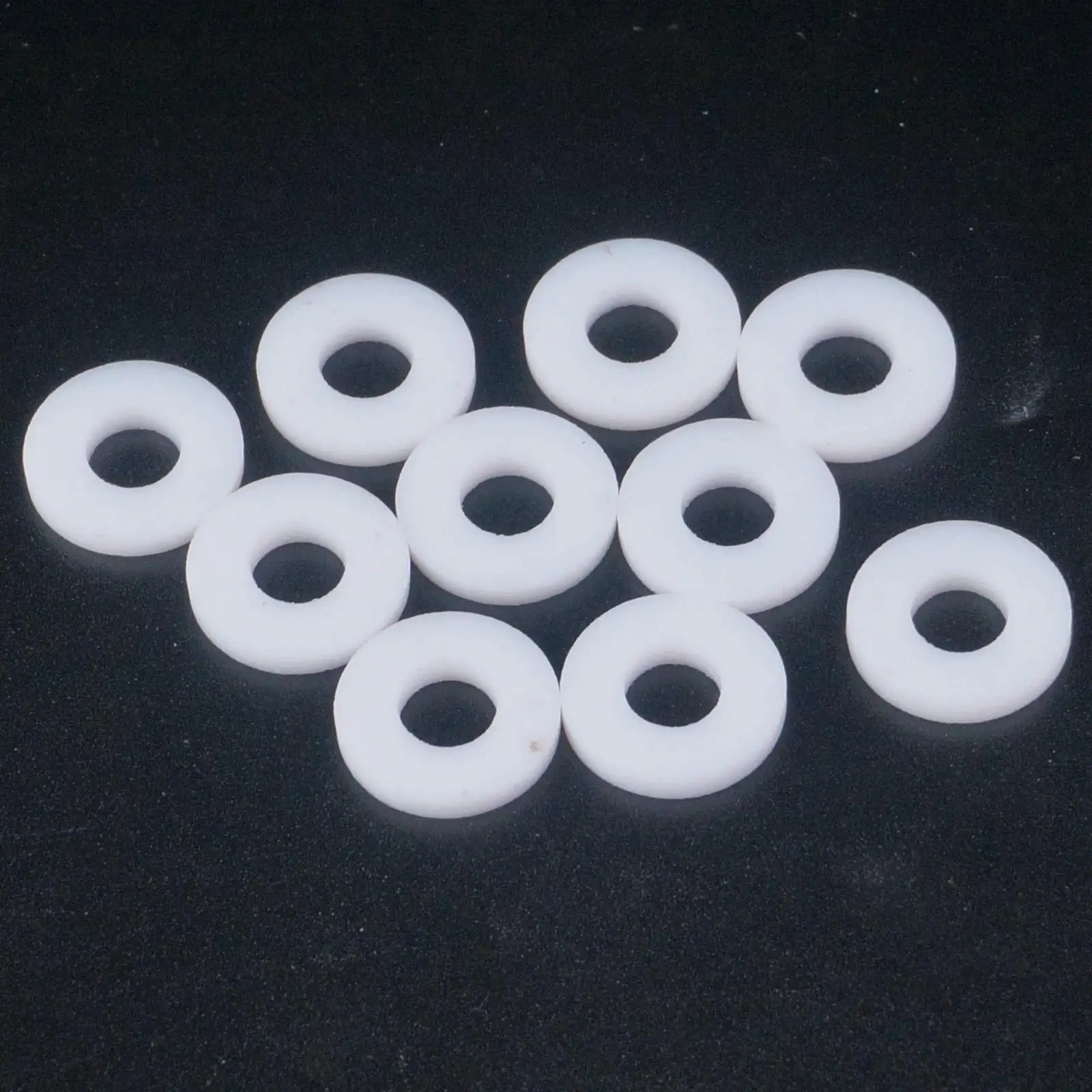 50 PCS Multiple PTFE Teflon Flat Washer Gasket Spacer Sealing For Pressure Gage
