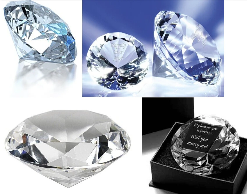 Buy 30pcs/lot,80mm Crystal Diamond crafts gift Diamond