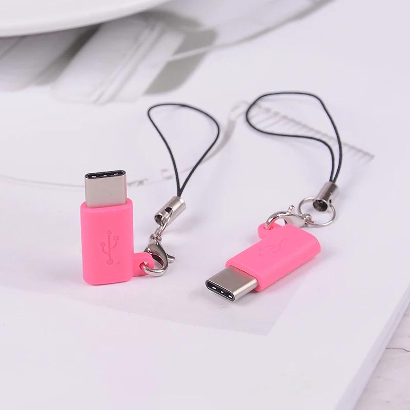 2 шт. Micro USB Женский к type C 3,1 штепсельный кабельный переходник зарядка и синхронизация данных USB конвертер для samsung S8/LG G5 G6