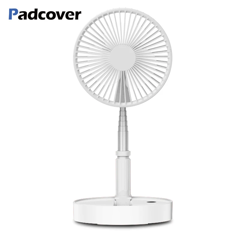 

Foldable 3 in 1 USB Floor Fan 4 Speed Adjustable Mini Portable Fan Rechargeable Internal Battery For Student Office Desktop