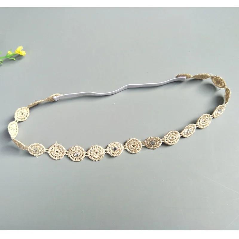6Weaved Petals Baby Girl Headband Sweet Princess Flower Headband Dress Up NylonElastic Hair Bands Headdress Toddler Gift