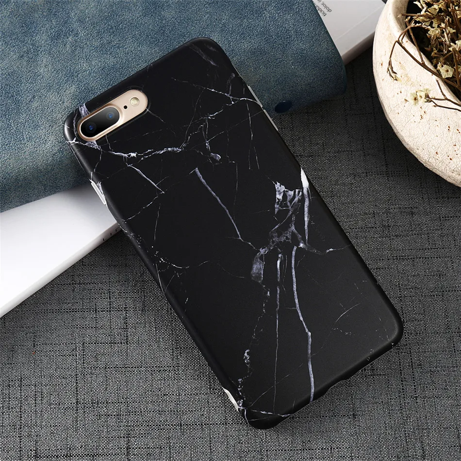 DOEES Classic Marble Silicone Phone Case For iPhone X 6 6S 7 7 Plus Black and White Pattern Protective Cover For iPhone 8 8 Plus (5)